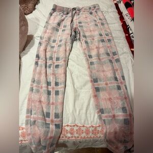 Arctic Trail Pink and Gray Pajama Bottoms